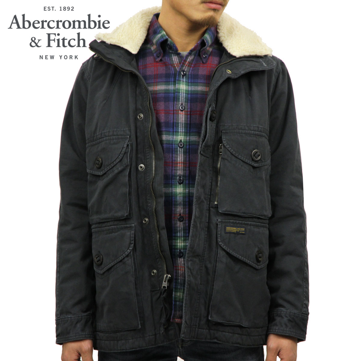 種類豊富な品揃え ポイント10倍 4 23 00 4 28 01 59まで アバクロ アウター メンズ 正規品 Abercrombie Fitch ジャケット ハミルトンジャケット Removable Sherpa Combat Jacket 132 327 0566 900 ブランド品セレクトショップ Mixon 本物保証 Aqsasport Org