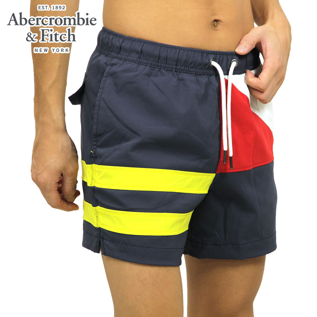 楽天市場 アバクロ 水着 メンズ 正規品 Abercrombie Fitch スイムパンツ トランクス型 Classic Trunks 5 Inseam Short Length 133 350 0675 3 ブランド品セレクトショップ Mixon 限定製作 Mail Faan Gov Ng