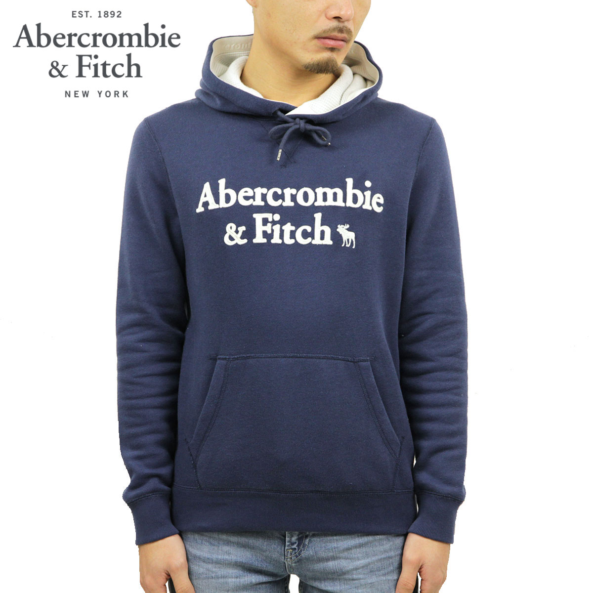 良好品 パーカー 122 231 08 210 Hoodie Logo Applique ロゴ プルオーバーパーカー Abercrombie Fitch 正規品 メンズ パーカー アバクロ Cibaut Com Ar