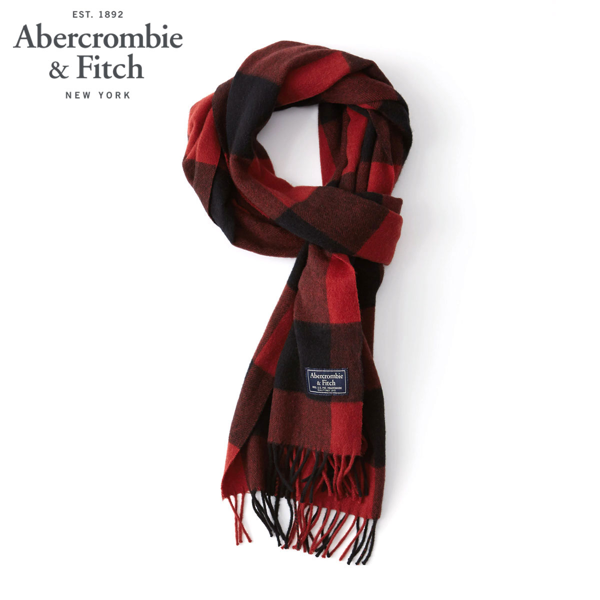 20%OFFクーポンセール 【利用期間 4/4 20:00～4/10 1:59】 アバクロ マフラー メンズ レディース 正規品 Abercrombie＆Fitch Woven Scarf 112-180-0207-509