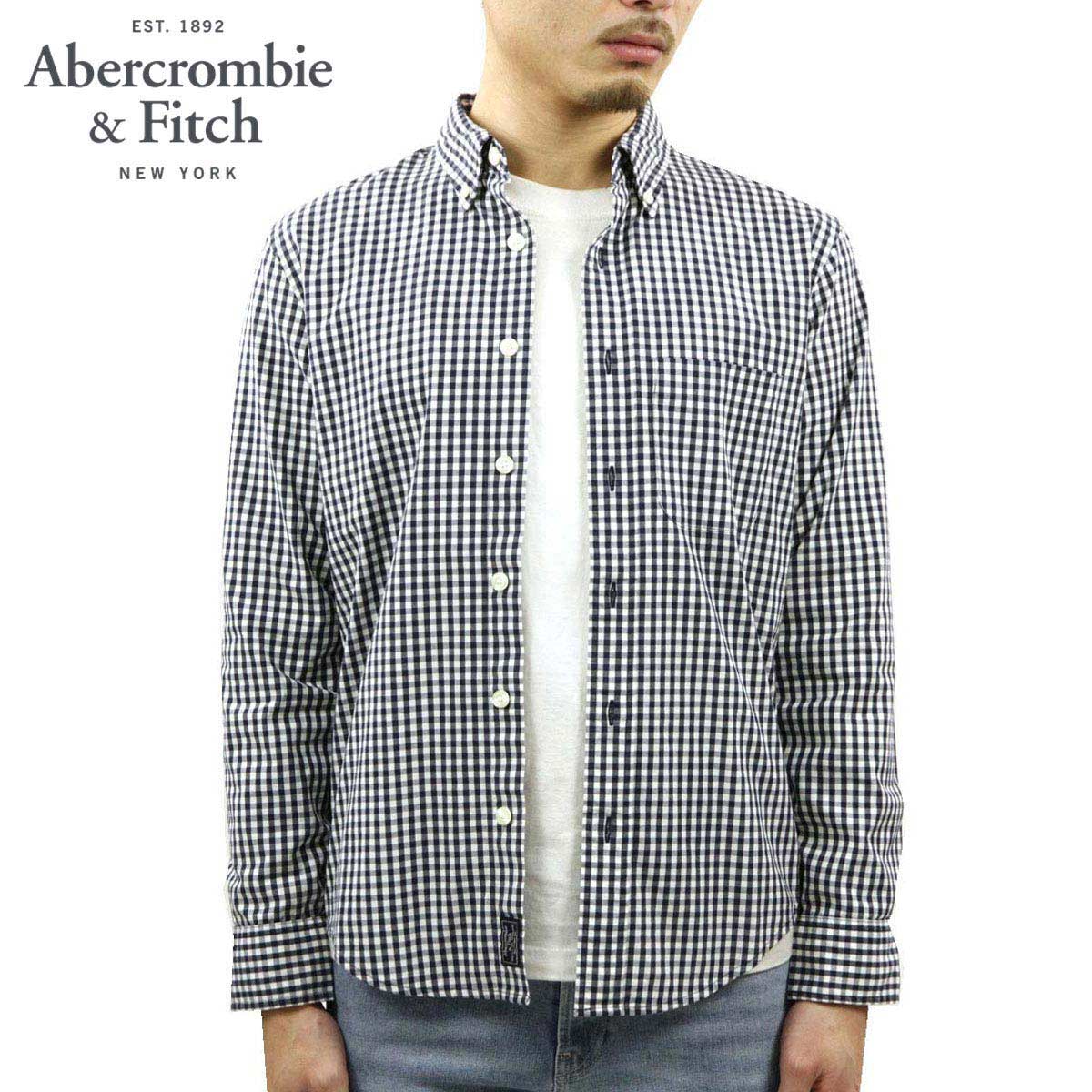 在庫一掃 アバクロ シャツ メンズ 正規品 Abercrombie Fitch 長袖シャツ ボタンダウンシャツ Gingham Poplin Shirt 125 125 1002 228 代引不可 Hillcrestcare Org