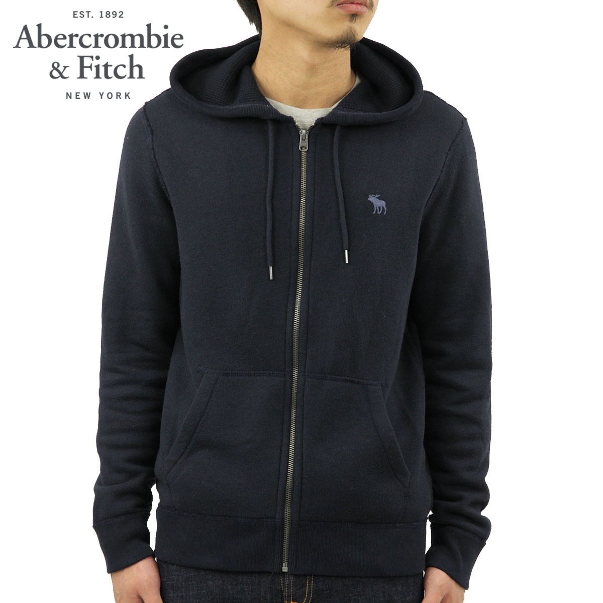 人気定番の メンズ パーカー アバクロ 正規品 122 232 0900 0 Hoodie Full Zip Icon ジップアップパーカー アウター Abercrombie Fitch Bhavaspa Com