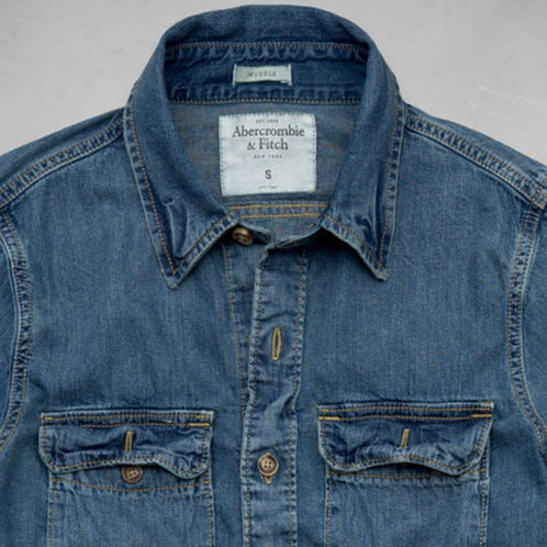 abercrombie and fitch denim shirt