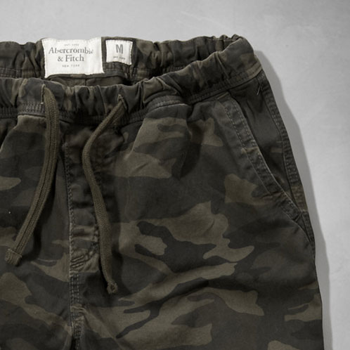 abercrombie camo joggers