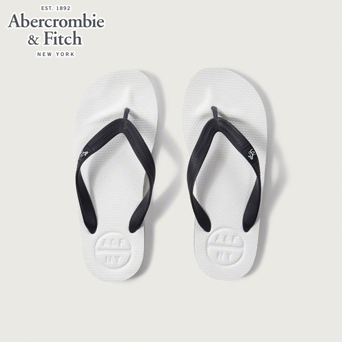 abercrombie rubber flip flops