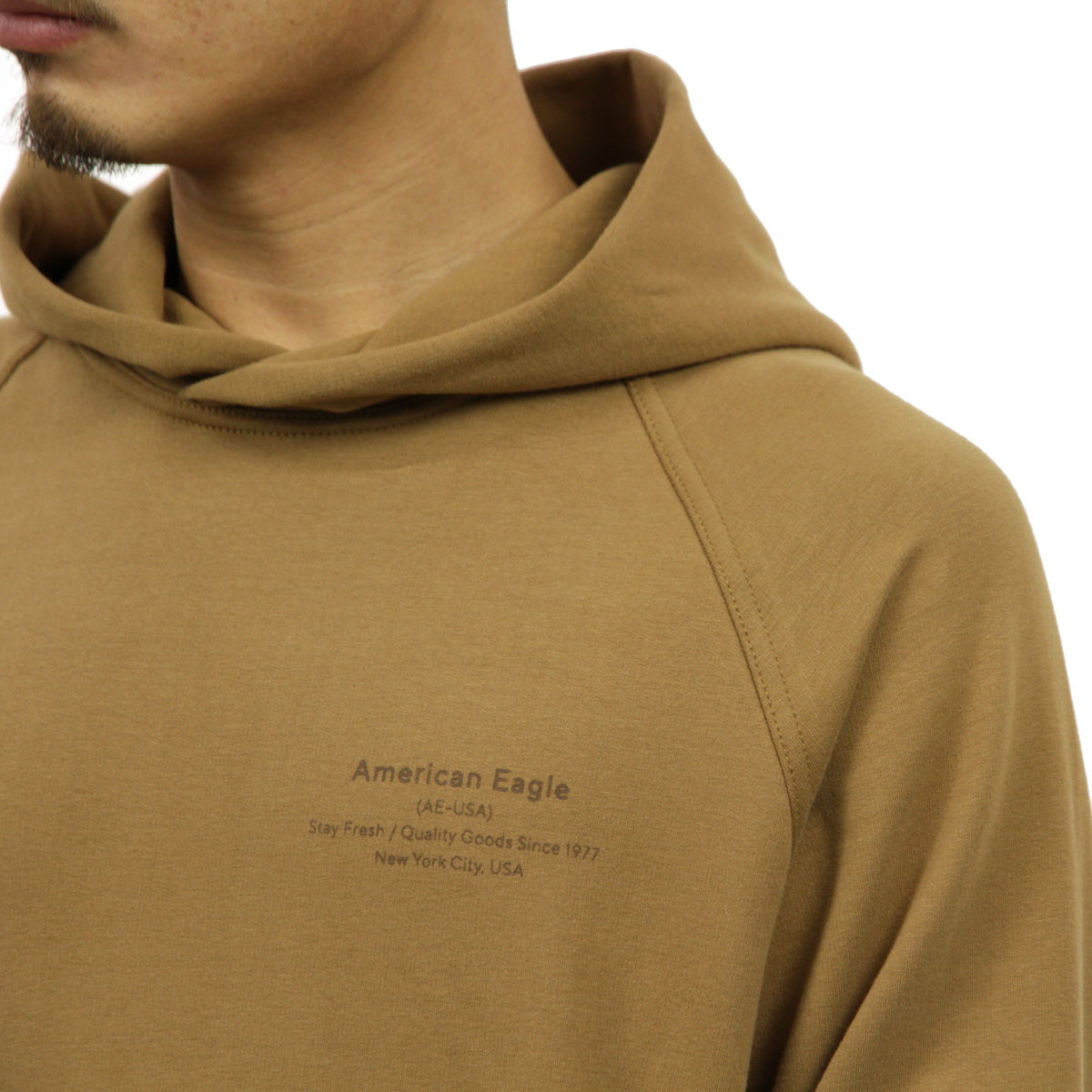 american eagle tan hoodie