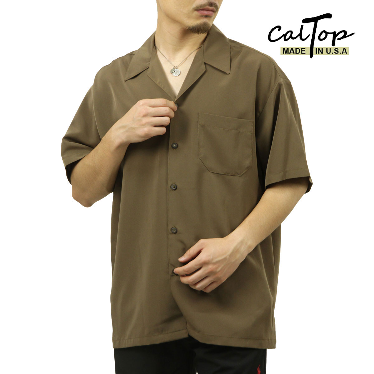 キャルトップ メンズ 開襟シャツ 正規品 CALTOP カジュアルシャツ CALTOP OPEN COLLAR SHORT SLEEVE SHIRTS 3003 半袖 キャルトップ カルトップ ショートスリーブ｜ブランド品セレクトショップ MIXON