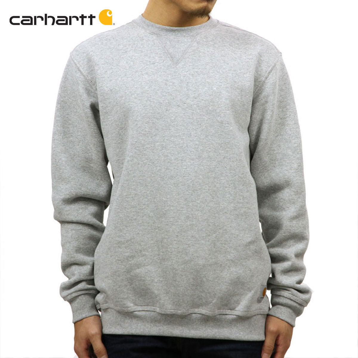 カーハート スウェット メンズ 正規品 CARHARTT トレーナー LOOSE FIT MIDWEIGHT 10.5oz CREWNECK SWEATSHIRT K124 HGY HEATHER GRAY