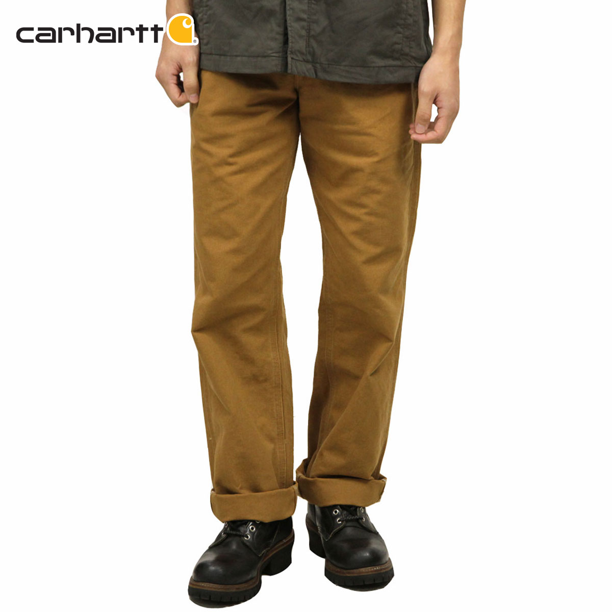 【ポイント10倍 7/19 20:00～7/26 1:59】 カーハート CARHARTT 正規品 メンズ ボトムス LOOSE STRAIGHT WASHED DUCK DUNGAREE PANTS CARHARTT BROWN B11 BRN｜ブランド品セレクトショップ MIXON