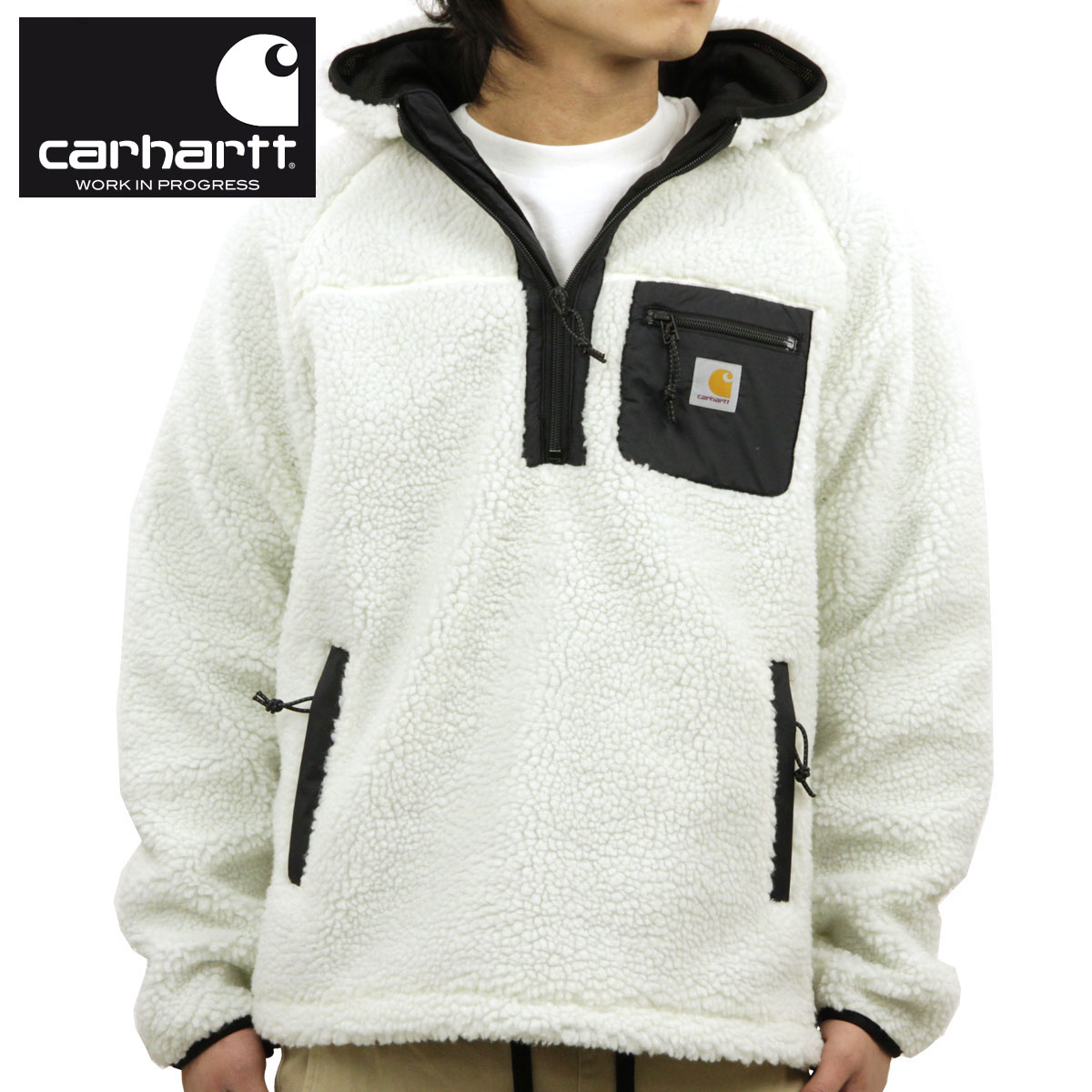 20%OFFセール 【販売期間 4/4 20:00～4/10 1:59】 カーハート ジャケット メンズ 正規品 CARHARTT WIP ジャケット プルオーバー フリースジャケット アウター PRENTIS PULLOVER FLEECE JACKET I027123 D600 WAX 21,021円