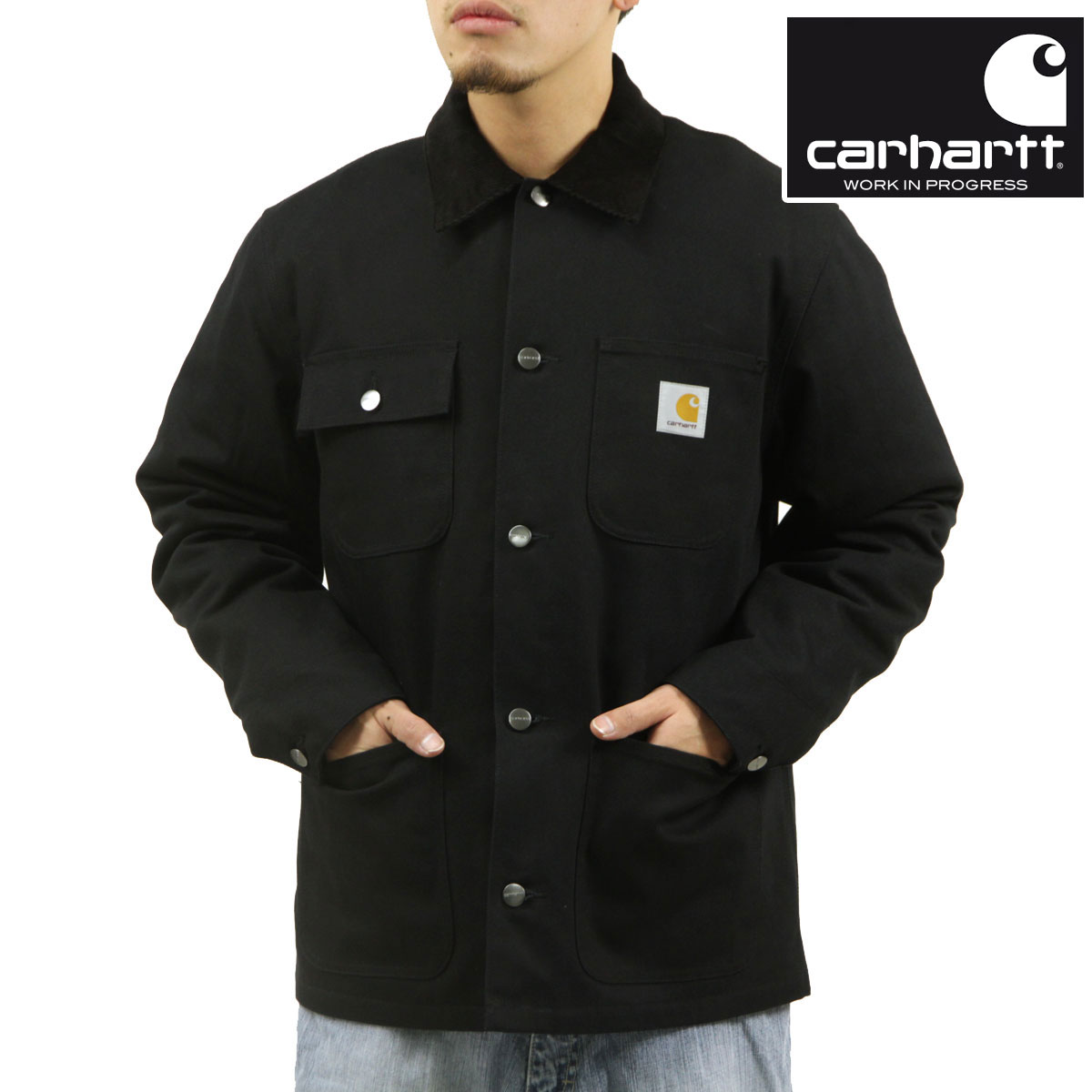 【ポイント10倍 7/19 20:00～7/26 1:59】 カーハート メンズ カバーオール 正規品 CARHARTT WIP アウター ミシガンコート MICHIGAN COAT COVERALL BLACK / BLACK RIGID I015261 I031519 00E02｜ブランド品セレクトショップ MIXON