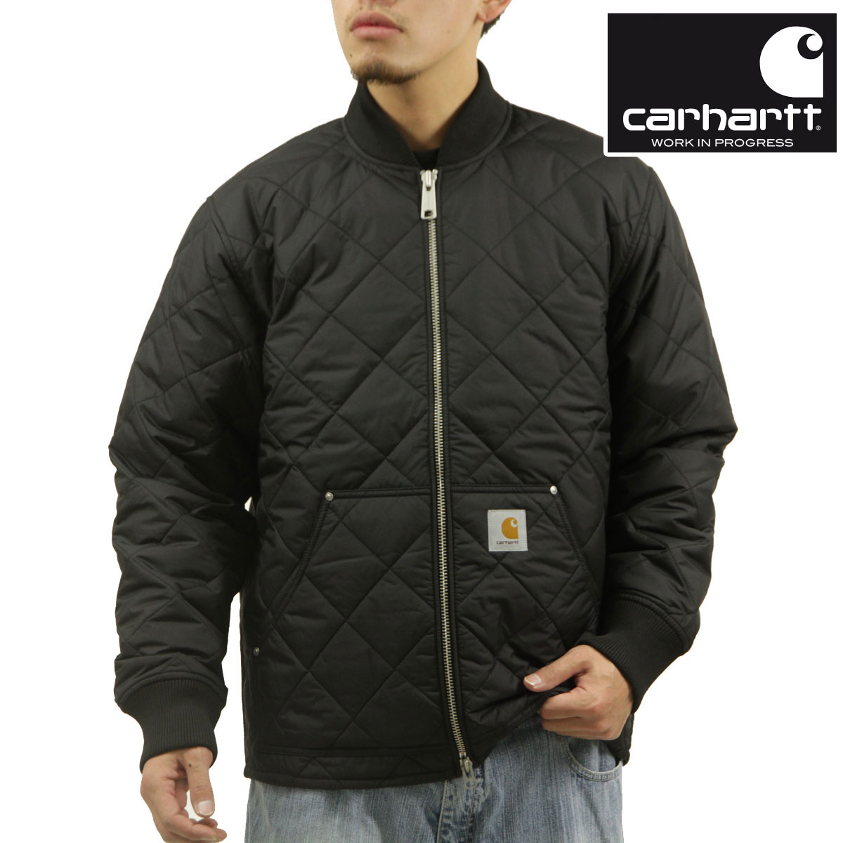 Carhartt/カーハート キルティング　フードジャケット Carhartt（カーハート） USカーハート ウォッシュド キルティング