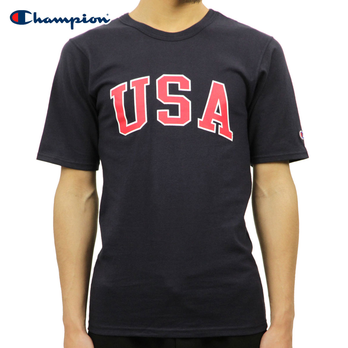 champion heritage tee blue