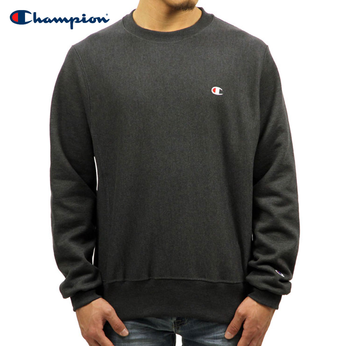 チャンピオン CHAMPION 正規品 メンズ リバースウィーブ スウェット REVERSE WEAVE HEAVYWEIGHT 12oz CREW SWEAT GF70 GRANITE HEATHER