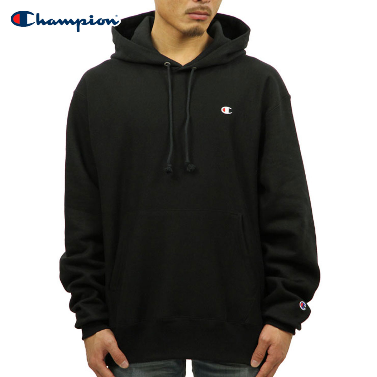 black champion hoodie mens