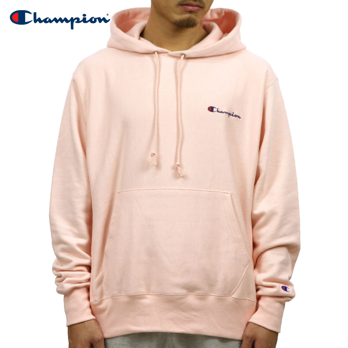 peach champion hoodie mens