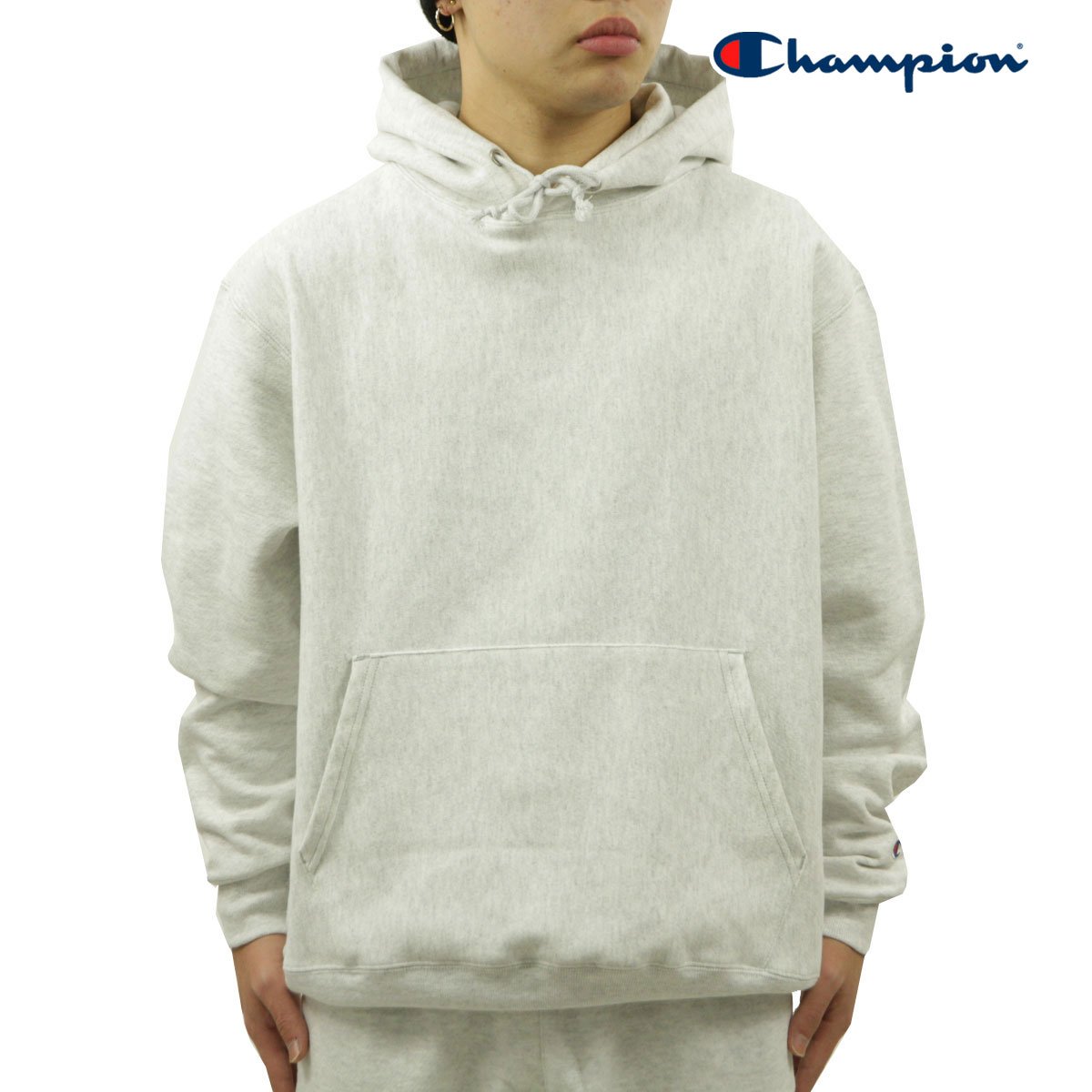 チャンピオン パーカー メンズ 正規品 CHAMPION リバースウィーブ プルオーバーパーカー REVERSE WEAVE HEAVYWEIGHT 12oz PULLOVER HOODIE SWEAT SHIRT S1051 SILVER GREY