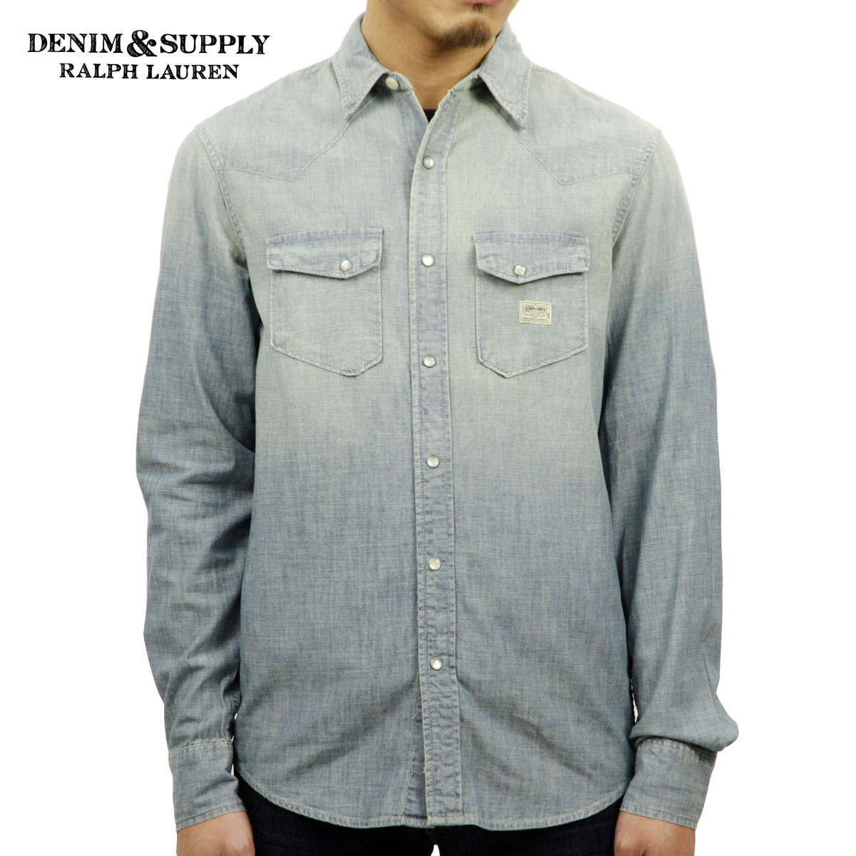 ralph lauren denim long sleeve shirt