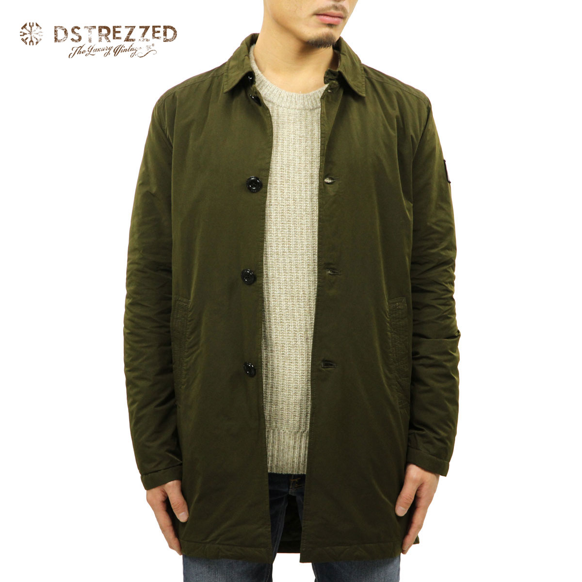 【ポイント10倍 7/19 20:00~7/26 1:59】 ディストレス DSTREZZED 正規販売店 メンズ コート MICRO NYLON TRENCHCOAT 101166 11 ARMY GREEN|ブランド品セレクトショップ MIXON