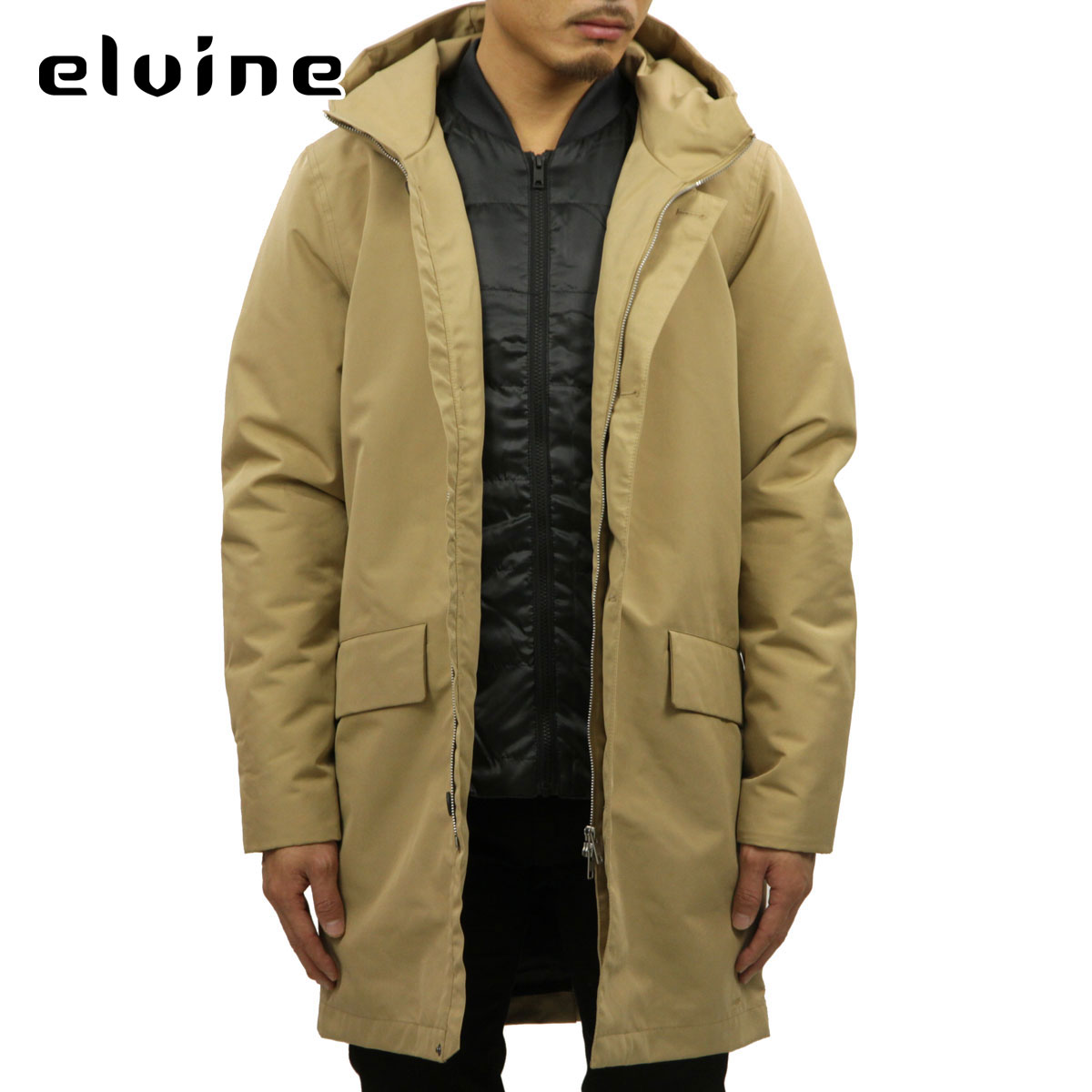 エルバイン Elvine 正規販売店 フードジャケット アウター メンズ