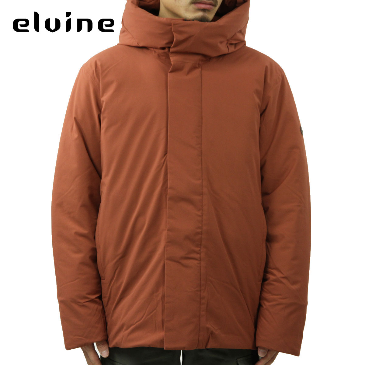 【ポイント10倍 7/19 20:00～7/26 1:59】 エルバイン アウター メンズ 正規販売店 elvine ナイロンジャケット ENNIS NYLON JACKET T-SPIN LIGHT 5000 330432 999 OCHRE RED｜ブランド品セレクトショップ MIXON