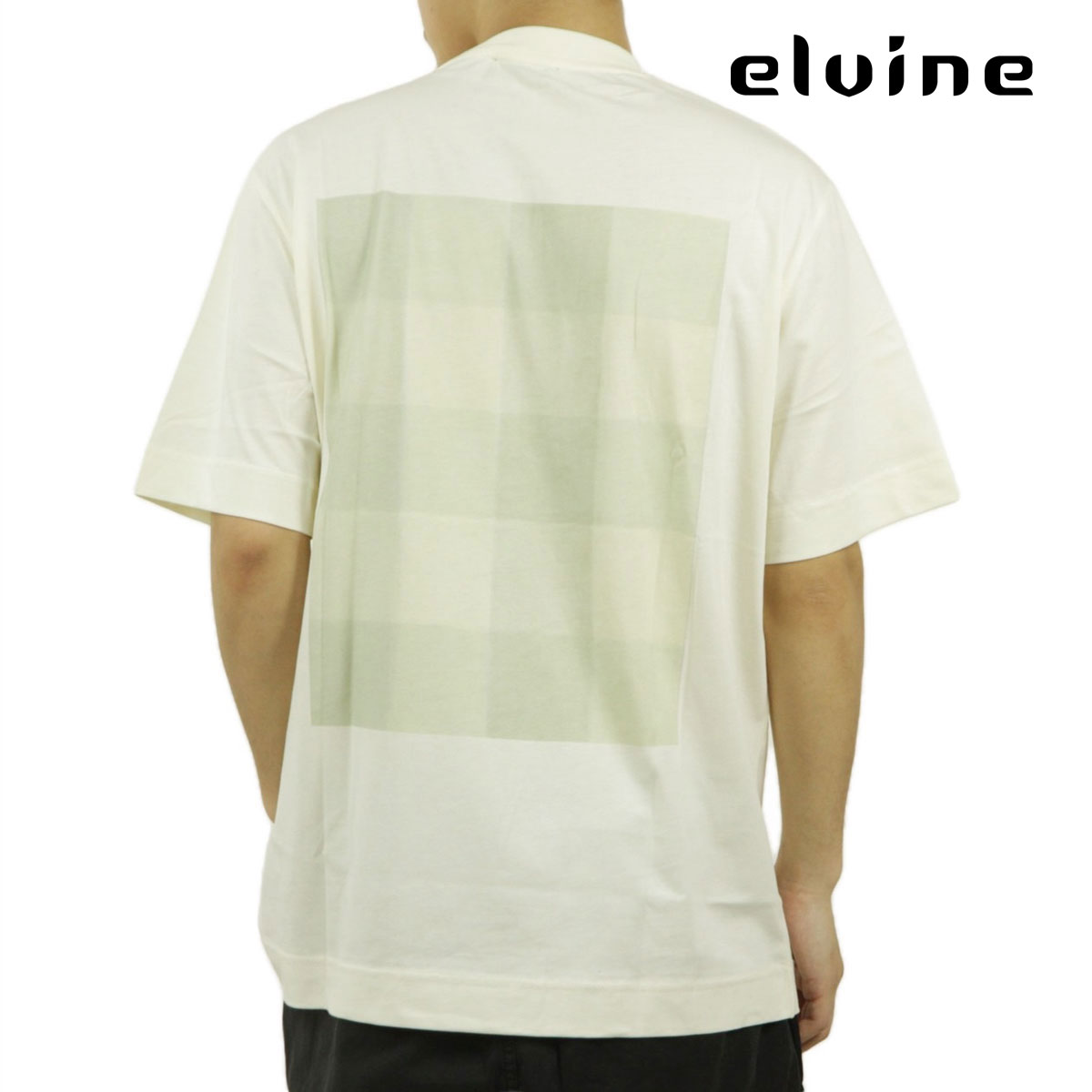 【ポイント10倍 4/4 20:00～4/10 1:59】 エルバイン メンズ 半袖Tシャツ 正規販売店 ELVINE クルーネック バックプリント ARDY ARTWORK CREW NECK TEE 331233 101 OFF WHITE