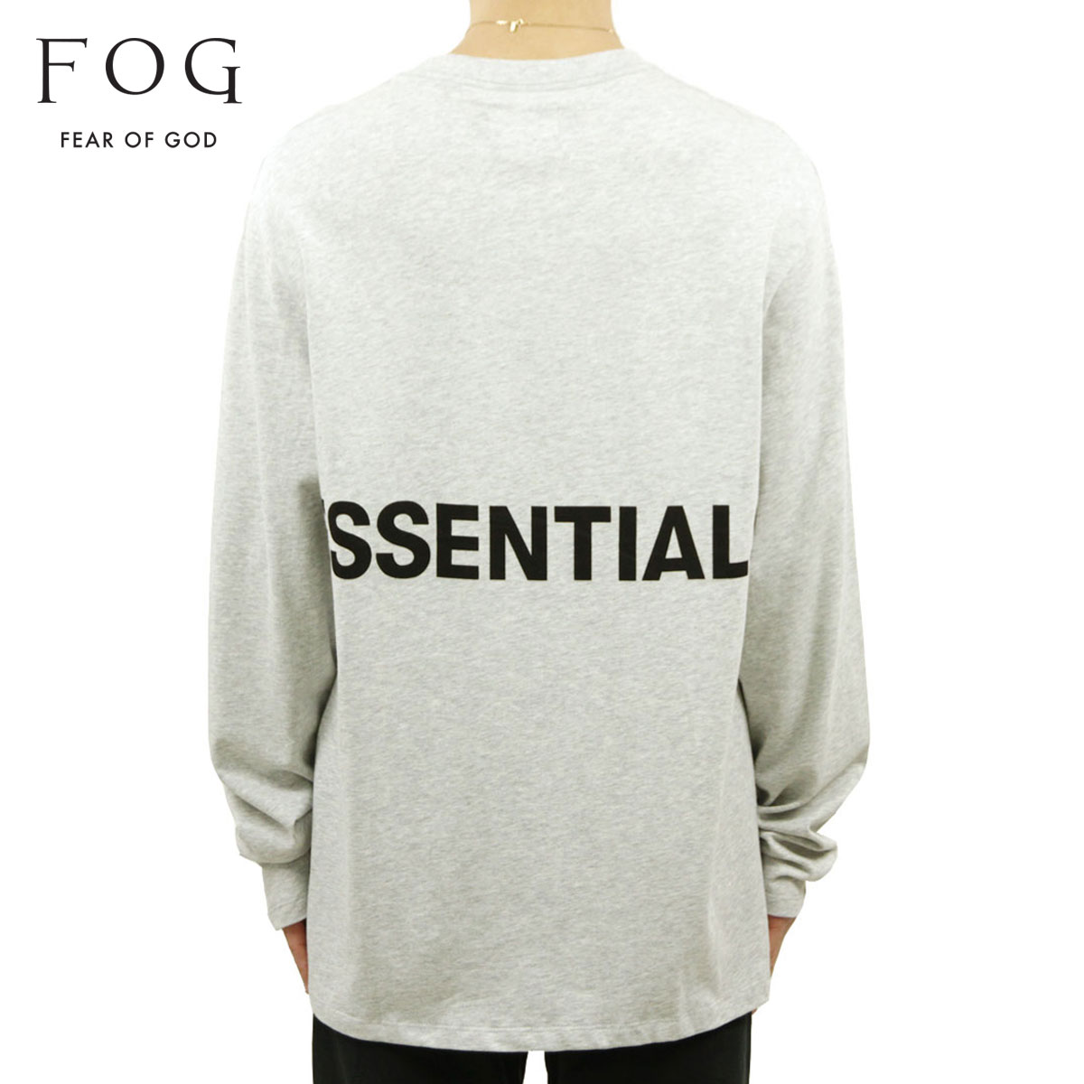 フィアオブゴッド fog essentials ロンT メンズ 正規品 FEAR OF GOD 長袖Tシャツ FOG - FEAR OF GOD ESSENTIALS BOXY GRAPHIC LONG SLEEVE T-SHIRT HEATHER GREY