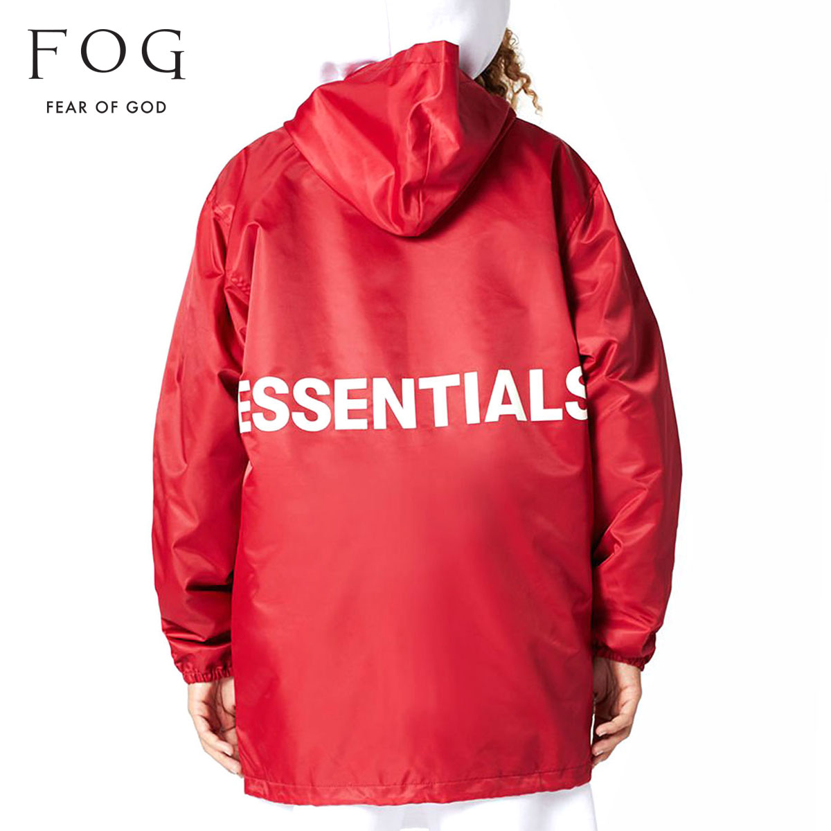 fear of god red hoodie