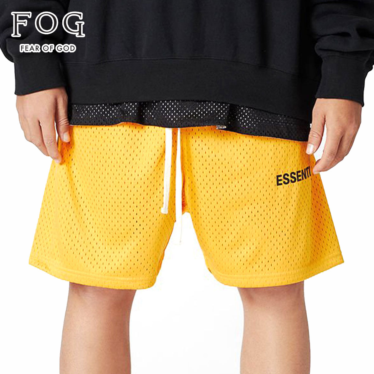 fear of god essentials mesh shorts