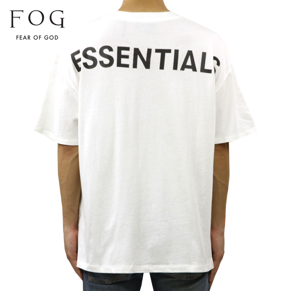 10%OFFクーポンセール 【利用期間 4/14 20:00～4/17 9:59】 フィアオブゴッド fog essentials Tシャツ 正規品 FEAR OF GOD 半袖Tシャツ クルーネック FOG - FEAR OF GOD ESSENTIALS 3M LOGO BOXY T-SHIRT WHITE
