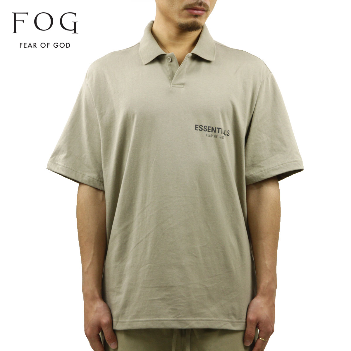 【ポイント10倍 7/19 20:00~7/26 1:59】 フィアオブゴッド fog essentials ポロシャツ メンズ 正規品 FEAR OF GOD エッセンシャルズ 半袖ポロシャツ FOG - FEAR OF GOD ESSENTIALS POLO SHIRT TAUPE|ブランド品セレクトショップ MIXON