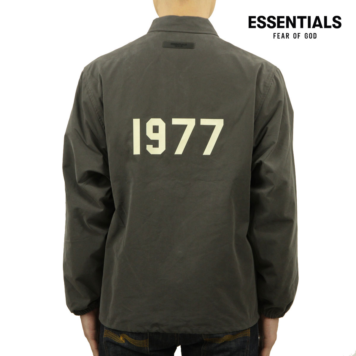 フィアオブゴッド fog essentials コーチジャケット メンズ 正規品 FEAR OF GOD エッセンシャルズ アウター FOG - FEAR OF GOD ESSENTIALS COACH JACKET 1977 IRON