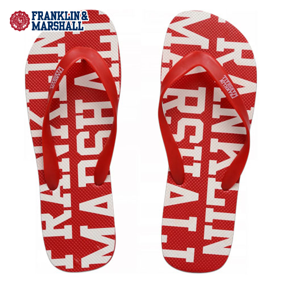 フランクリン マーシャル サンダル メンズ 正規販売店 FRANKLIN＆MARSHALL FLIP FLOPS PATROL RED FTUA9102 41183-8004 D15S25画像