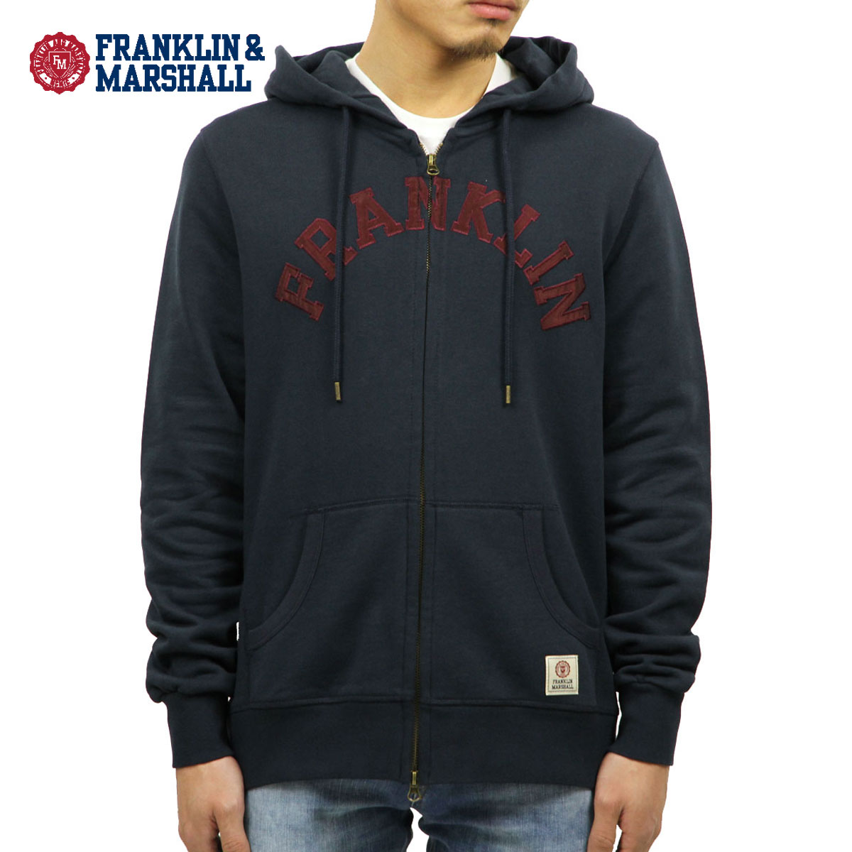喜ばれる誕生日プレゼント 販売期間 4 23 10 00 4 28 09 59 フランクリン マーシャル パーカー メンズ Franklin Marshall Arch Logo Zip Up Parka Navy Flmva118am 4087 D00s ブランド品セレクトショップ Mixon 本格派ま Allengine Cl