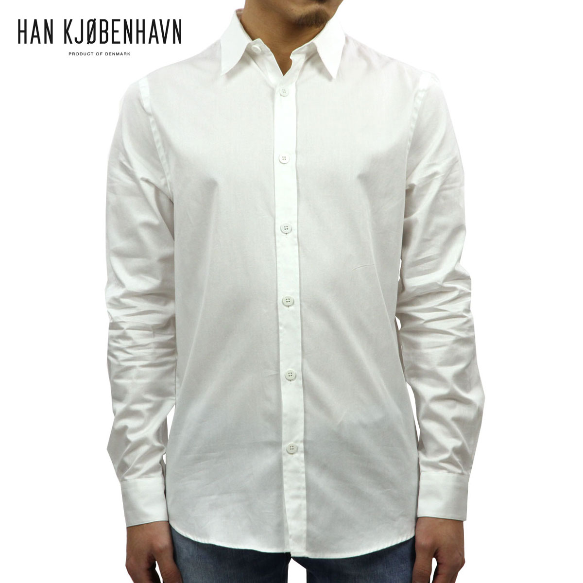 20%OFFクーポンセール 【利用期間 4/14 20:00～4/17 9:59】 ハン HAN KJOBENHAVN メンズ シャツ EVERYDAY SHIRT 39.1 WHITE D00S20