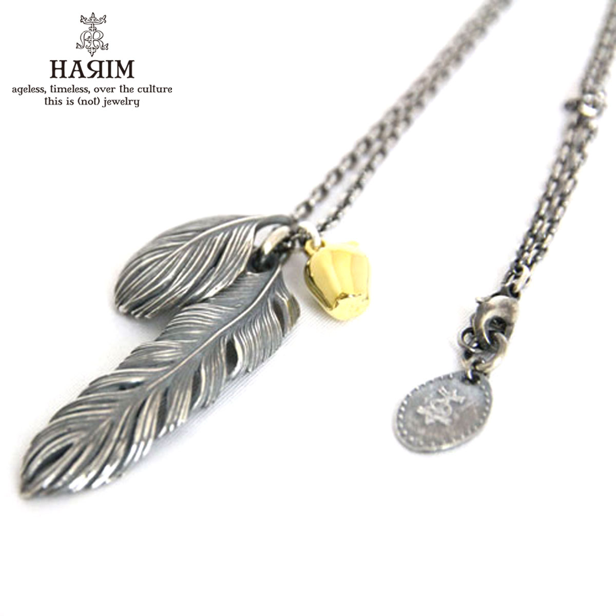 ハリム HARIM 定まり売りわたす店 頸飾り LEEF FEATHER WITH GOLDEN APPLE SET 2 NECKLACE HRP021 父の日 差し上げ物 ラッピング