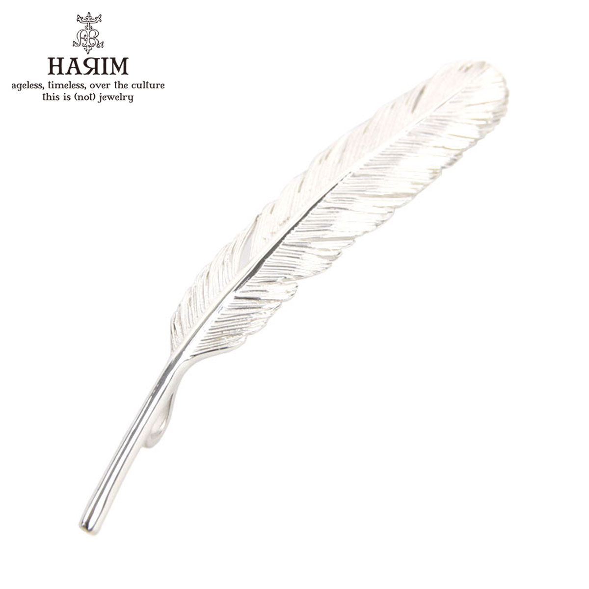 ハリム HARIM ペンダントトップ（チェーン別売り） HARIM FEATHER RIGHT L HRT003 WH/OX SILVER 925｜ブランド品セレクトショップ MIXON