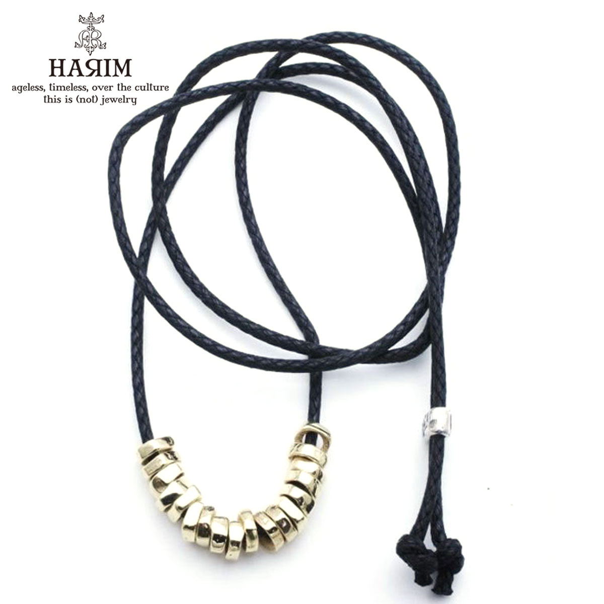 ハリム HARIM ネックレス ROCK BEADS CODE NECK W K18coating HRP117 GPC SILVER 925 K18YG GOLD PLATING 20,117円