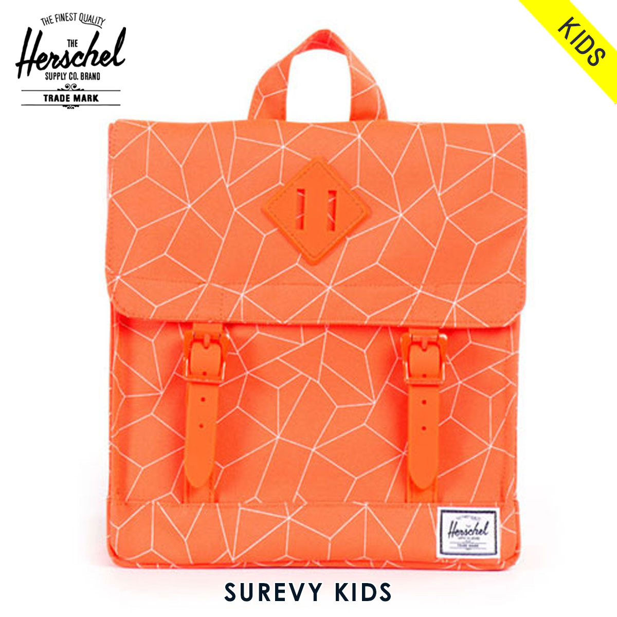 20%OFFクーポンセール 【利用期間 4/4 20:00～4/10 1:59】 ハーシェル バッグ 正規販売店 Herschel Supply ハーシェルサプライ 子供用 バッグ Survey Kids Kids 10142-00573-OS Neon Sequence Rubber D15S25