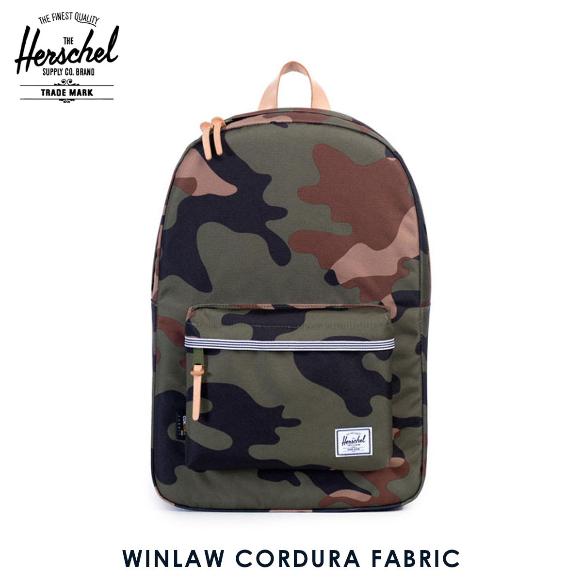 ハー貝殼 御徒面子 置き目売りわたす店 Herschel Supply ハーシェルサプライ 御徒面子 背嚢 Winlaw CORDURA FABRIC 10230-00897-os Woodland Camo D15S25 父の日 差し上げ物 ラッピング