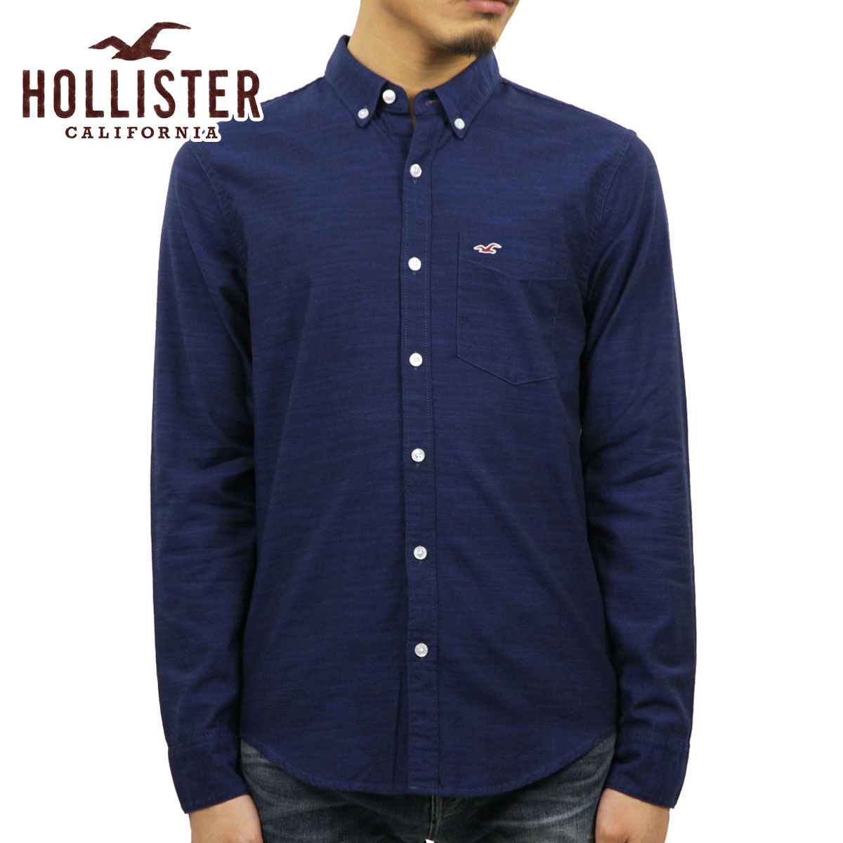 stretch oxford muscle fit shirt hollister