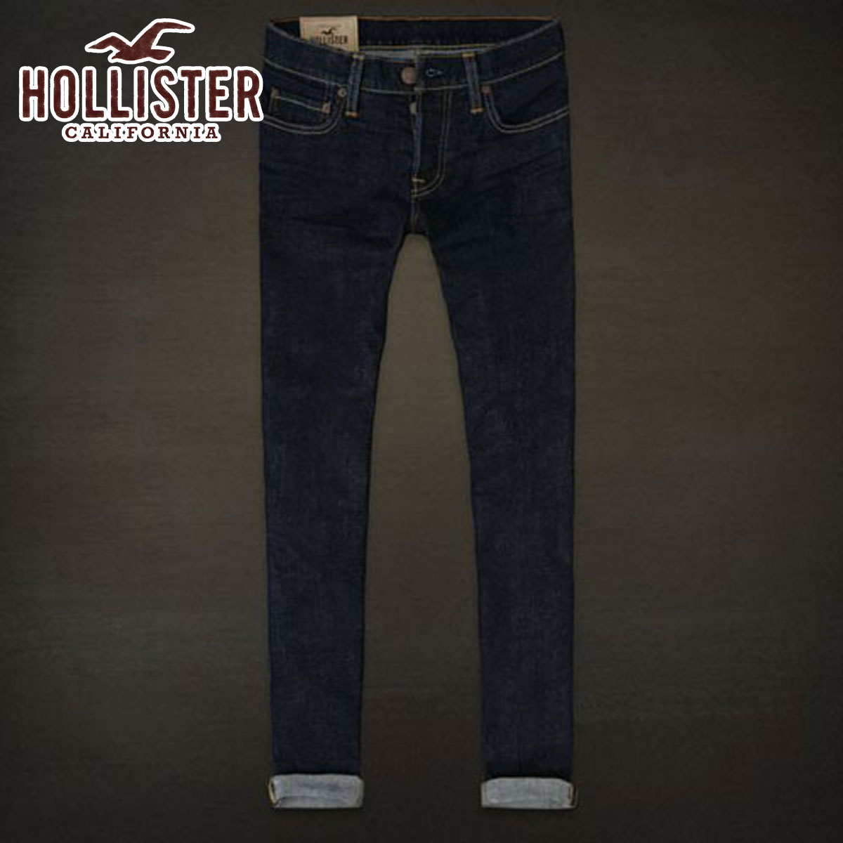 hollister patched jeans