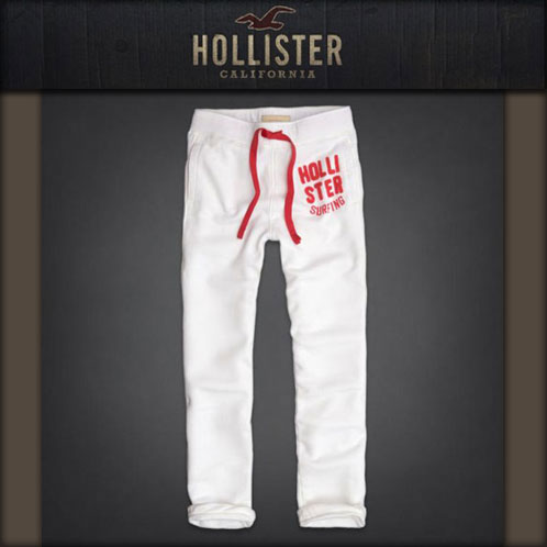 霍利斯特霍利斯特 ae 男装裤经典运动裤白 10p11apr15