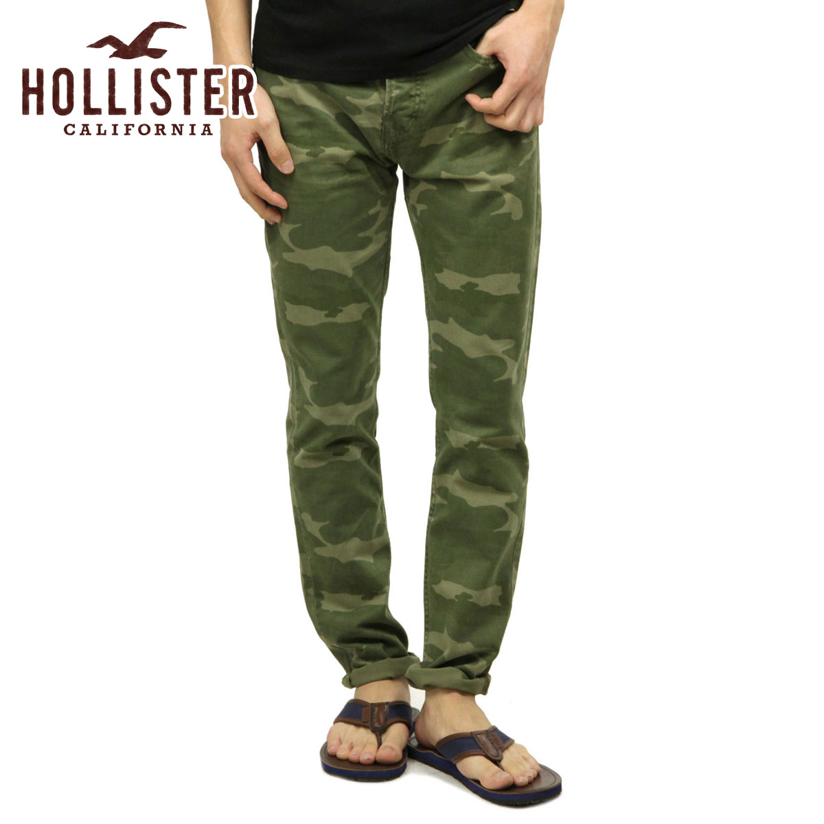 【ポイント10倍 4/4 20:00～4/10 1:59】 ホリスター HOLLISTER 正規品 メンズ スキニーパンツ Hollister Twill Skinny Pants 330-302-0131-036 D20S30
