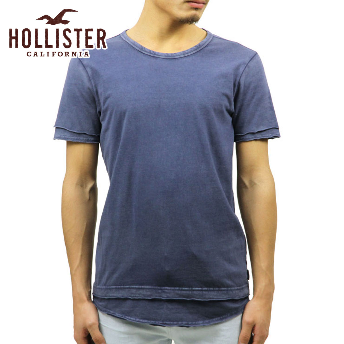 layered hollister t shirt