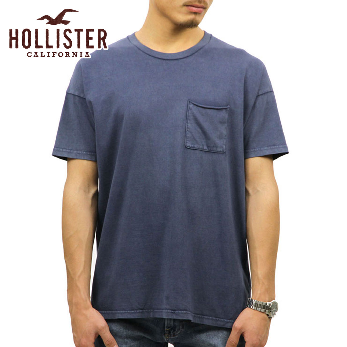 hollister pocket tee