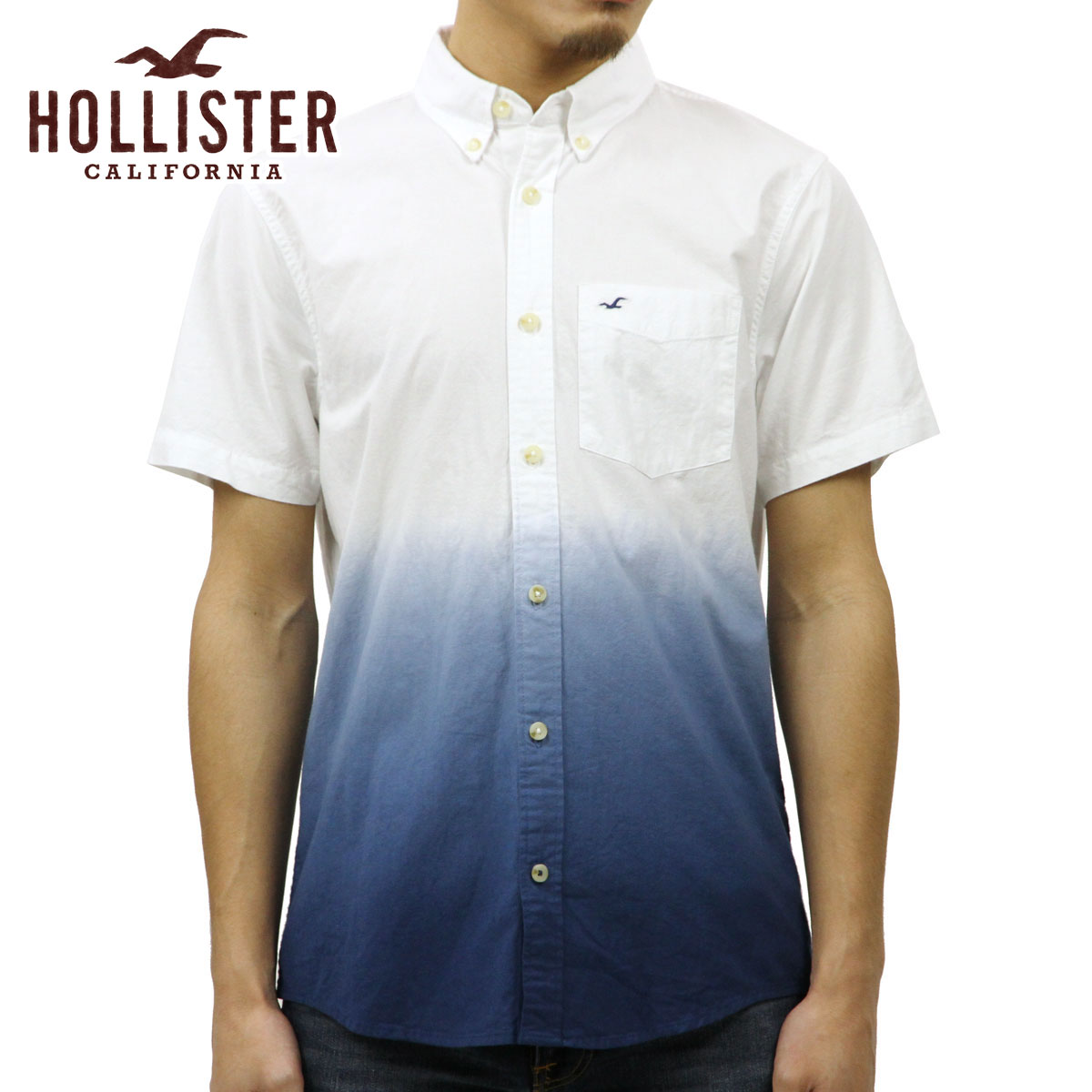 hollister short sleeve button up