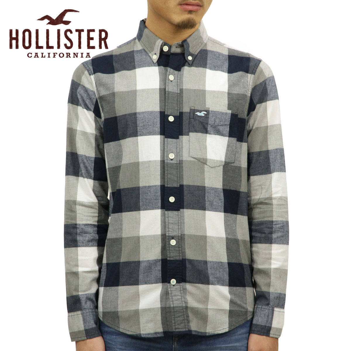 hollister long sleeve button down