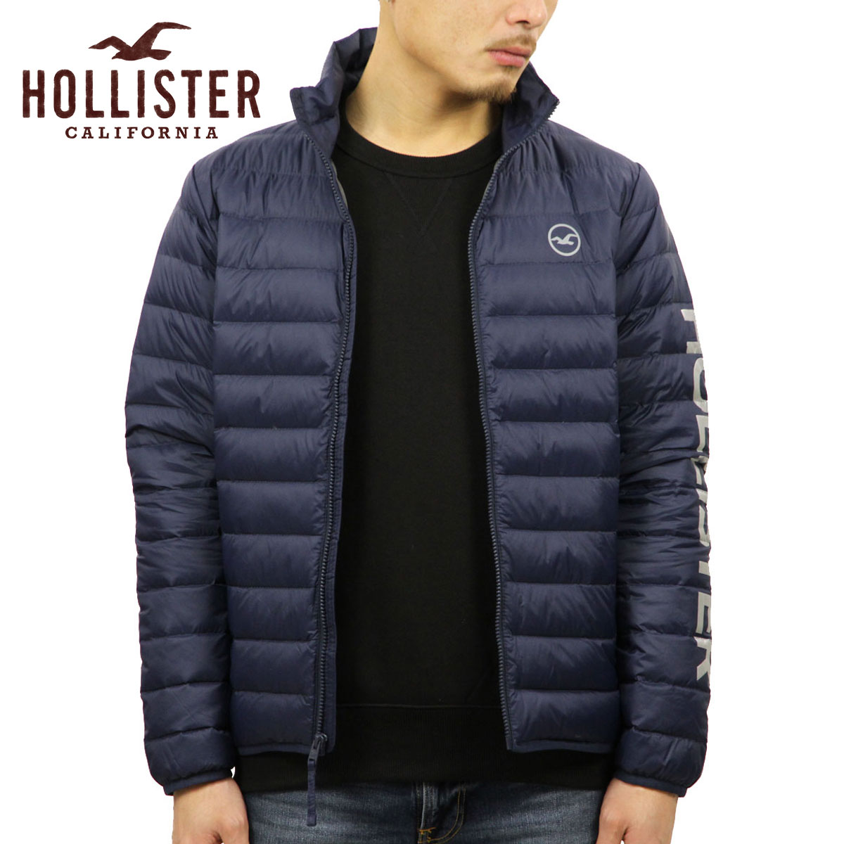 hollister lightweight puffer jacket