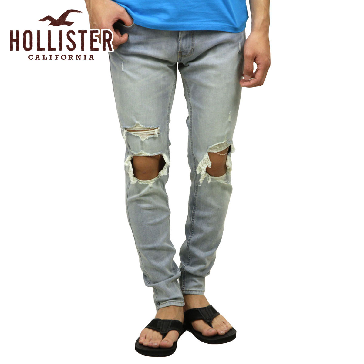 ホリスター HOLLISTER 正規品 メンズ ストレッチスキニージーンズ Hollister Extreme Stretch Super Skinny Jeans 331-380-1603-281 8,138円